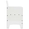 vidaXL Gartenstuhl mit Kissen 4 pcs Wei&szlig; 53 x 49 x 85 cm Polypropylen