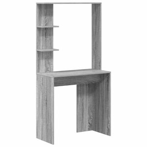 vidaXL Schreibtisch Graues Sonoma Holzwerkstoff 78,5 x 37 x 154,5 cm