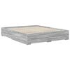 vidaXL Bettrahmen Graues Sonoma 160 x 200 cm Holzwerkstoff
