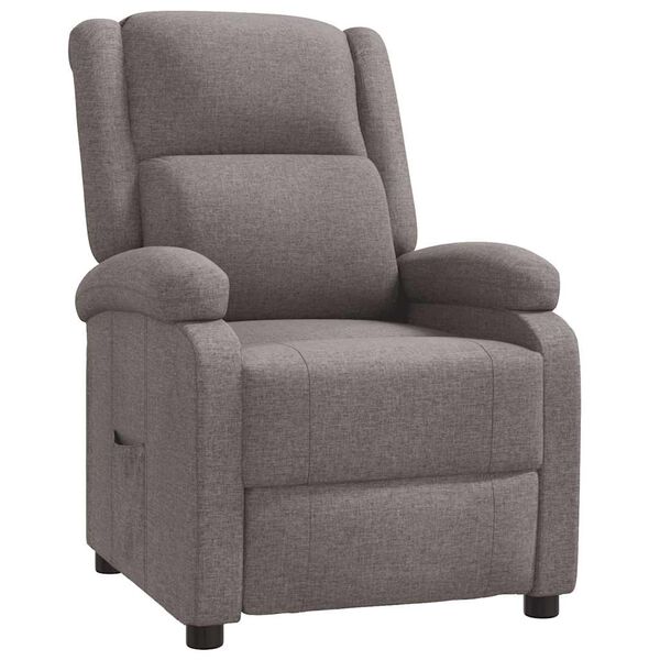 vidaXL Relaxsessel Taupe Stoff