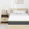 vidaXL Matratze Wei&szlig; und Grau 90 x 200 cm Jacquard-Stoff