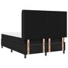 vidaXL LED Boxspringbett mit Matratze Schwarz 140 x 190 cm Stoff