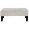 vidaXL Schlafsofa 2-Sitzer mit Hocker Hellgrau Mikrofasergewebe