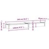 vidaXL Hochbeet mit Einsatz Grau 240x45x25 cm Massivholz Tanne