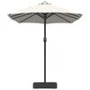 vidaXL Garten-Sonnenschirm Sand und Anthrazit 385 x 209 x 244 cm