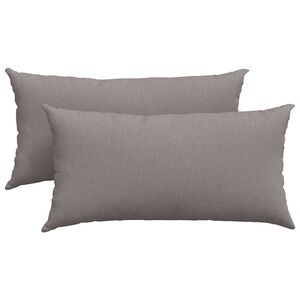 vidaXL Sofakissen 2 pcs Taupe 80 x 40 cm Stoff