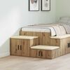 vidaXL Aufbewahrungsschrank 2 pcs Artisan-Eiche 103 x 41 x 40 cm