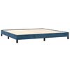 vidaXL Bettgestell ohne Matratze Dunkelblau 200x200 cm Samt