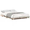 vidaXL Bettrahmen Braun 135 x 190 cm Massives Kiefernholz