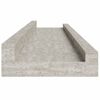 vidaXL Wandregale 4 Stk. Betongrau 60x9x3 cm
