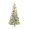 vidaXL Weihnachtsbaum mit 300 LEDs mit St&auml;nder Silber 180 cm PET