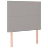 vidaXL Boxspringbett mit Matratze Hellgrau 90x190 cm Stoff