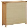 vidaXL Weinschrank für 11 Flaschen 80 x 32 x 80 cm Eiche Massivholz