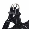 vidaXL Hundemantel mit Geschirr Schwarz M Fleece und Polyester