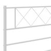 vidaXL Kopfteil Metall Wei&szlig; 193 cm
