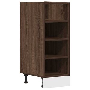 vidaXL Unterschrank Riga Braun Eichen-Optik 30x44,5x81,5 cm Holzwerkstoff