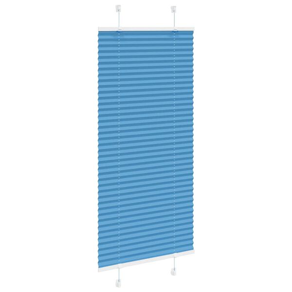 vidaXL Plissee Blau 55x150 cm Stoffbreite 54,4 cm Polyester