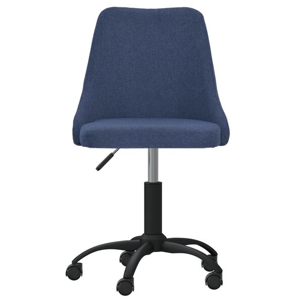 vidaXL Esszimmerst&uuml;hle 4 Stk. Drehbar Blau Stoff