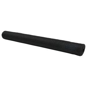 vidaXL Hexagonzaun Grau 1,4 x 50 m PVC