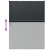 vidaXL Fensterjalousie mit Vorh&auml;ngen Schwarz Aluminium