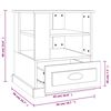 vidaXL Beistelltisch Braun Eichen-Optik 50x50x60 cm Holzwerkstoff