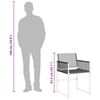 vidaXL 9-tlg. Garten-Essgruppe Schwarz Poly Rattan