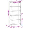 vidaXL B&uuml;cherregal 6 B&ouml;den R&auml;uchereiche 80x30x188 cm Holzwerkstoff