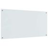 vidaXL K&uuml;chenr&uuml;ckwand Wei&szlig; 120 x 60 cm Geh&auml;rtetes Glas