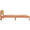 vidaXL Bettrahmen Wachsbraun 90 x 190 cm Massives Kiefernholz