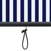 vidaXL Au&szlig;enrollo 140x250 cm Blau und Wei&szlig;