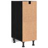 vidaXL K&uuml;chenunterschrank Schwarz Eichen-Optik 30 x 44,5 x 81,5 cm