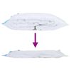 vidaXL Aufbewahrungstaschen 10 pcs Transparent und Blau 130 x 100 cm