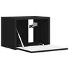 vidaXL TV-Wandschrank 2 pcs Schwarz 39 x 31 x 29,5 cm Holzwerkstoff