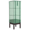 vidaXL Hochbeet mit Gew&auml;chshaus-Aufsatz Rattan-Optik 40x40x140 cm
