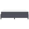 vidaXL Boxspringbett Dunkelgrau und Wei&szlig; 120 x 200 cm Cordstoff