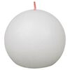 Bolsius Rustikale Kugelkerzen Shine 6 Stk. 76x71 mm Wolkenwei&szlig;