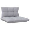 vidaXL 7-tlg. Garten-Lounge-Set mit Grauen Kissen Kiefernholz