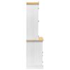 vidaXL Sideboard Wei&szlig; 100 x 48,5 x 179 cm Massives Kiefernholz