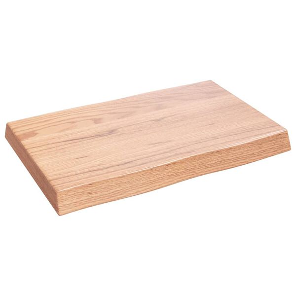 vidaXL Tischplatte 60x40x(2-6) cm Massivholz Behandelt Baumkante
