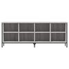 vidaXL Schuhregal Grau Sonoma 131x35x50 cm Holzwerkstoff
