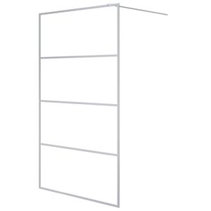 vidaXL Duschwand f&uuml;r Begehbare Dusche Silbern 115x195 cm ESG-Klarglas