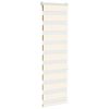 vidaXL Doppelrollo Marmorbeige 45x150 cm Stoffbreite 40,9 cm Polyester