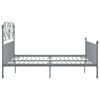 vidaXL Bettgestell Grau Metall 200x200 cm