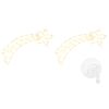 vidaXL Weihnachtsbeleuchtung Sternschnuppen-Silhouette 2 Stk. 50 LEDs