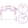 vidaXL Verdunkelungsrollo Kaffeebraun 125x130cm Stoffbreite 121,6cm