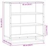 vidaXL Sideboard Schwarz 68x35x76 cm Holzwerkstoff und Metall