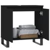 vidaXL Badschrank Schwarz 58x33x60 cm Holzwerkstoff