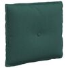 vidaXL R&uuml;ckenkissen Dunkelgr&uuml;n 50 x 19 x 45 cm Stoff