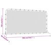 vidaXL Fu&szlig;ball-Rebounder Schwarz 366x90x183 cm HDPE