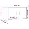 vidaXL TV-Wandschr&auml;nke 2 Stk. Wei&szlig; 80x34,5x40 cm